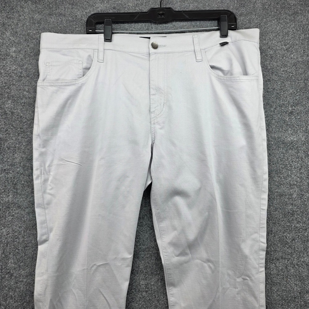 Travis Mathew Men's Gray Chino Pants Size 38 Cotton Blend Casual Dress‎ Khakis